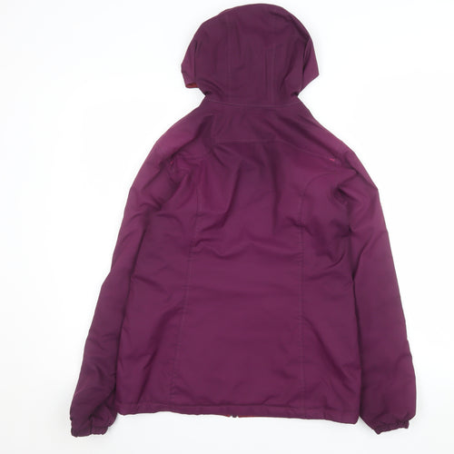 Quechua Girls Purple Hooded Puffer Jacket 14 Years Warm Winter Coat