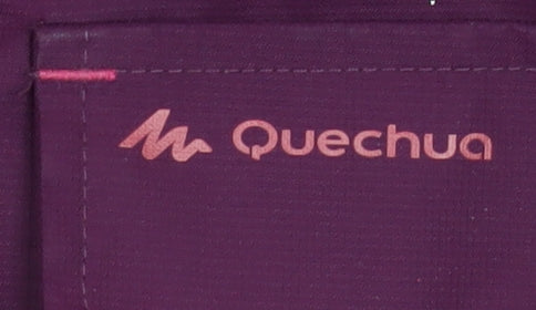 Quechua Girls Purple Hooded Puffer Jacket 14 Years Warm Winter Coat