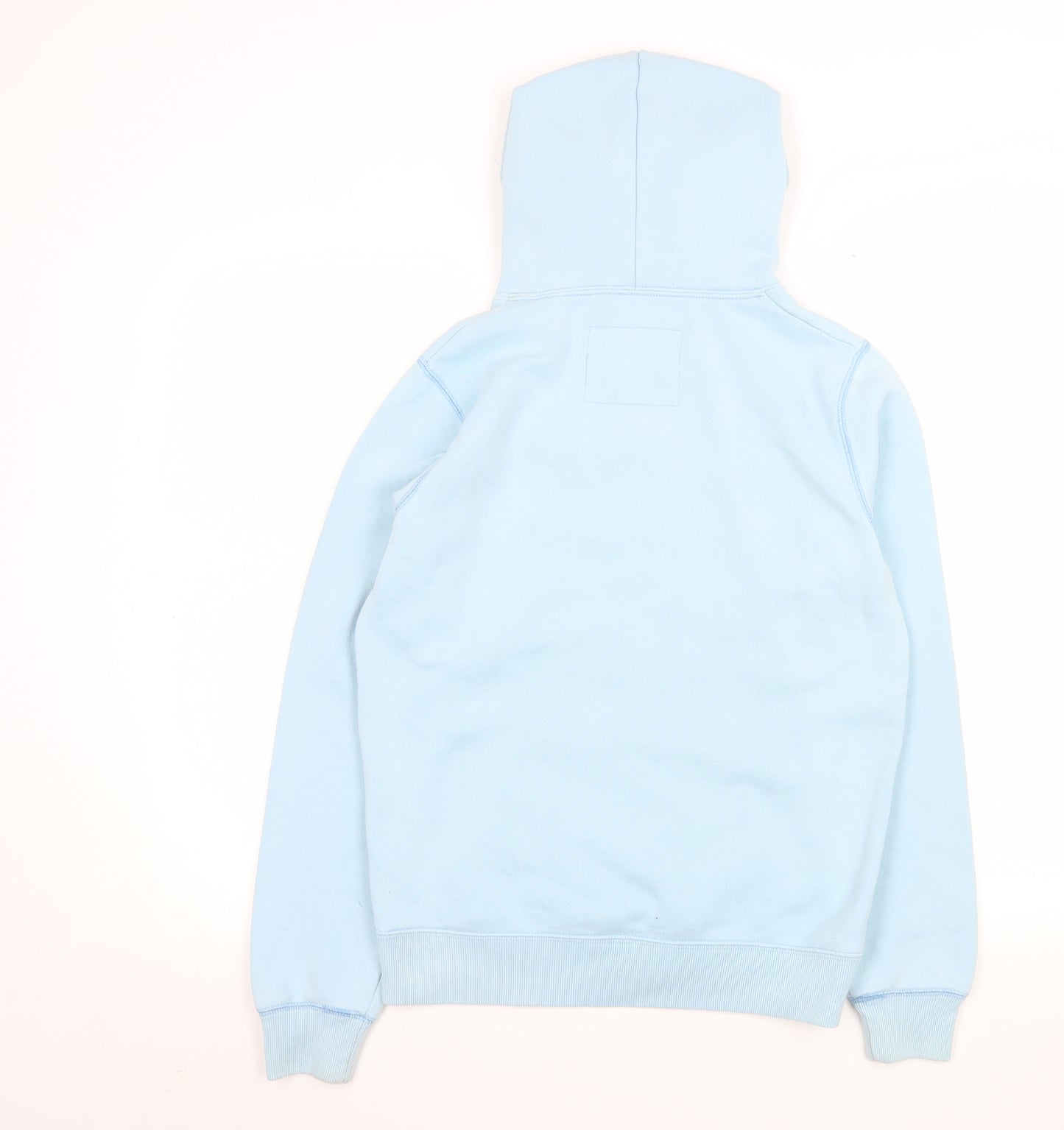 Jack Wills Women Blue Pullover Hoodie UK 12 Casual Logo Cotton Blend