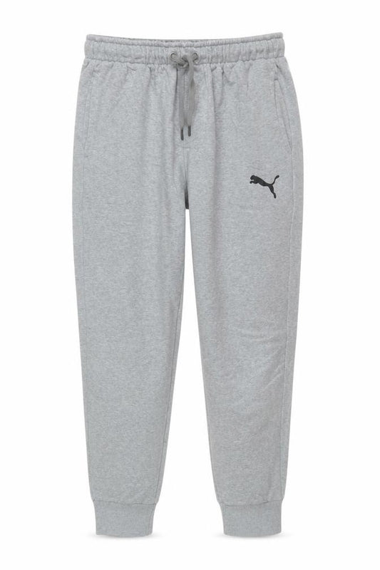 Front view of Puma Men's Grey Jogger Trousers L Regular Fit Activewear