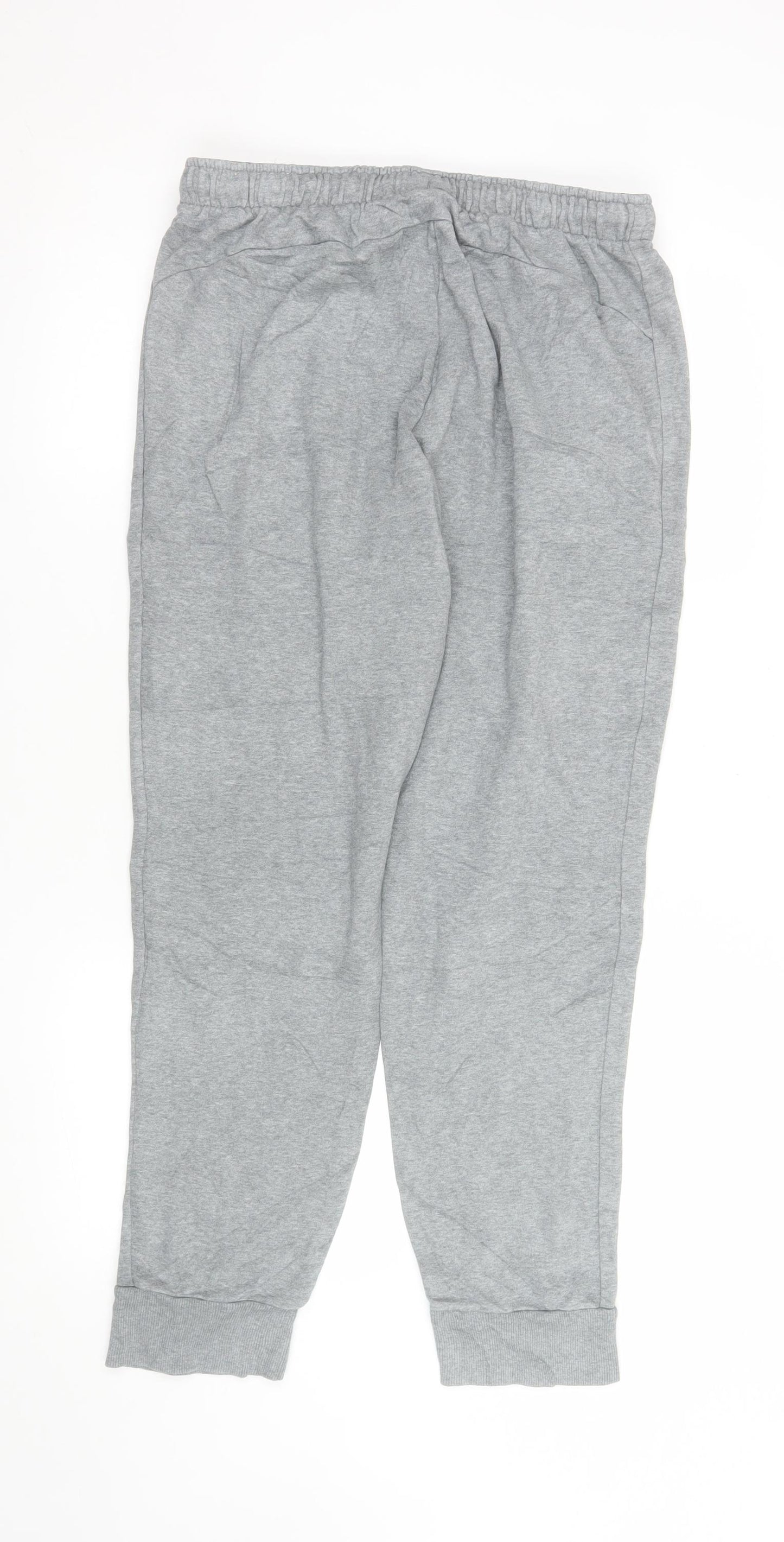 Puma Men's Grey Jogger Trousers L Regular Fit Activewear