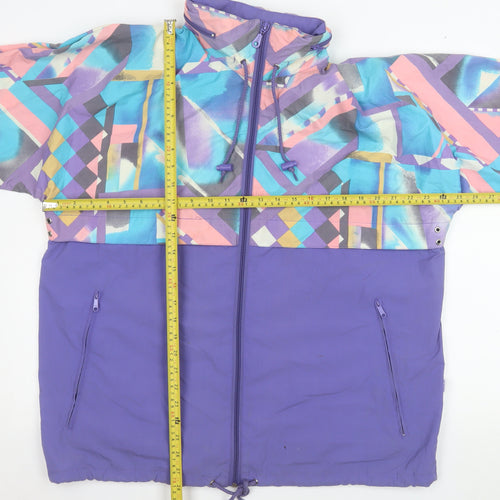 Rodeo Teens Multicoloured 80s Geometric Windbreaker Jacket Size 164