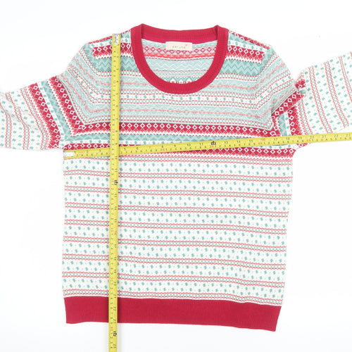 Marks and Spencer Women’s Multicoloured Fair Isle Pullover Jumper UK 14