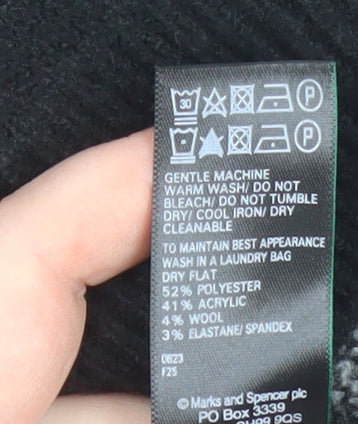 Marks and Spencer Women’s Black Star Pullover Jumper Size S