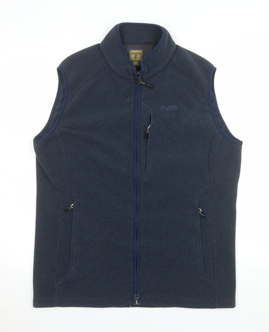 Musto Men’s Blue Fleece Bodywarmer Waistcoat Size M 40in Full Zip Outdoor