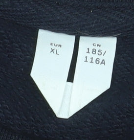 Arket Men's Black XL Pullover Crew Neck Cotton Sweatshirt