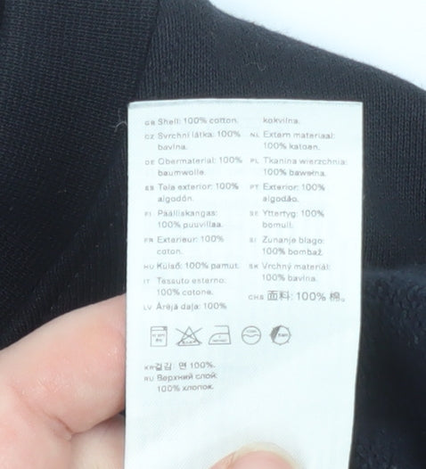 Arket Men's Black XL Pullover Crew Neck Cotton Sweatshirt