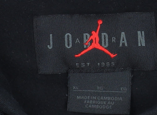 Jordan Men's Black XL Full Zip Hooded Jacket