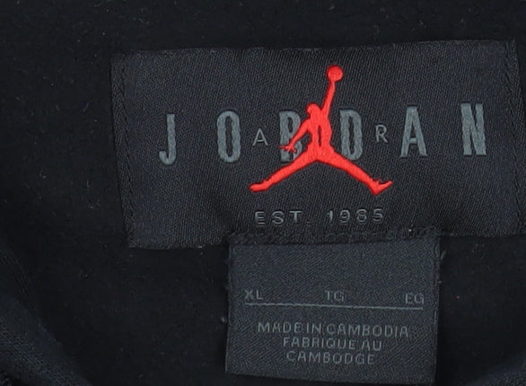 Jordan Men's Black XL Full Zip Hooded Jacket