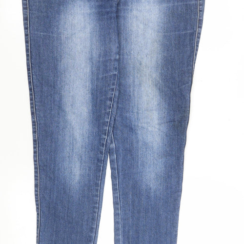 M&Co Womens Blue Size 12 Skinny Stretch Denim Jeans