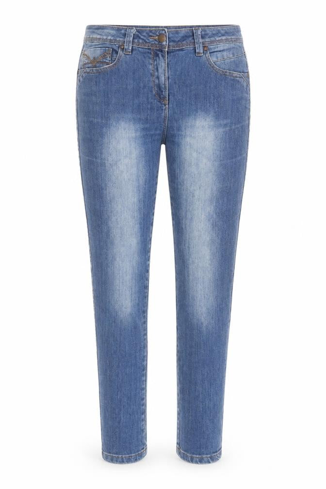 M&Co Womens Blue Size 12 Skinny Stretch Denim Jeans