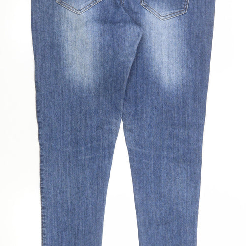 M&Co Womens Blue Size 12 Skinny Stretch Denim Jeans