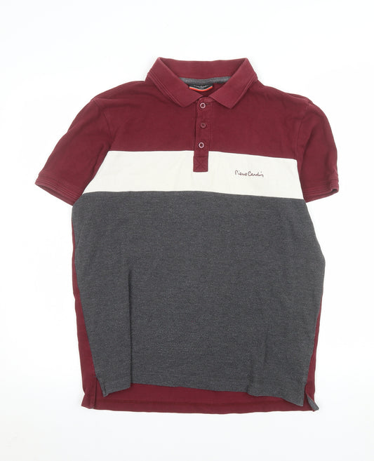 Pierre Cardin Men's Multicoloured Cotton Polo Shirt Size M
