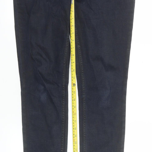 AllSaints Women Blue Skinny Jeans Size 29 x 32 Slim Fit Denim