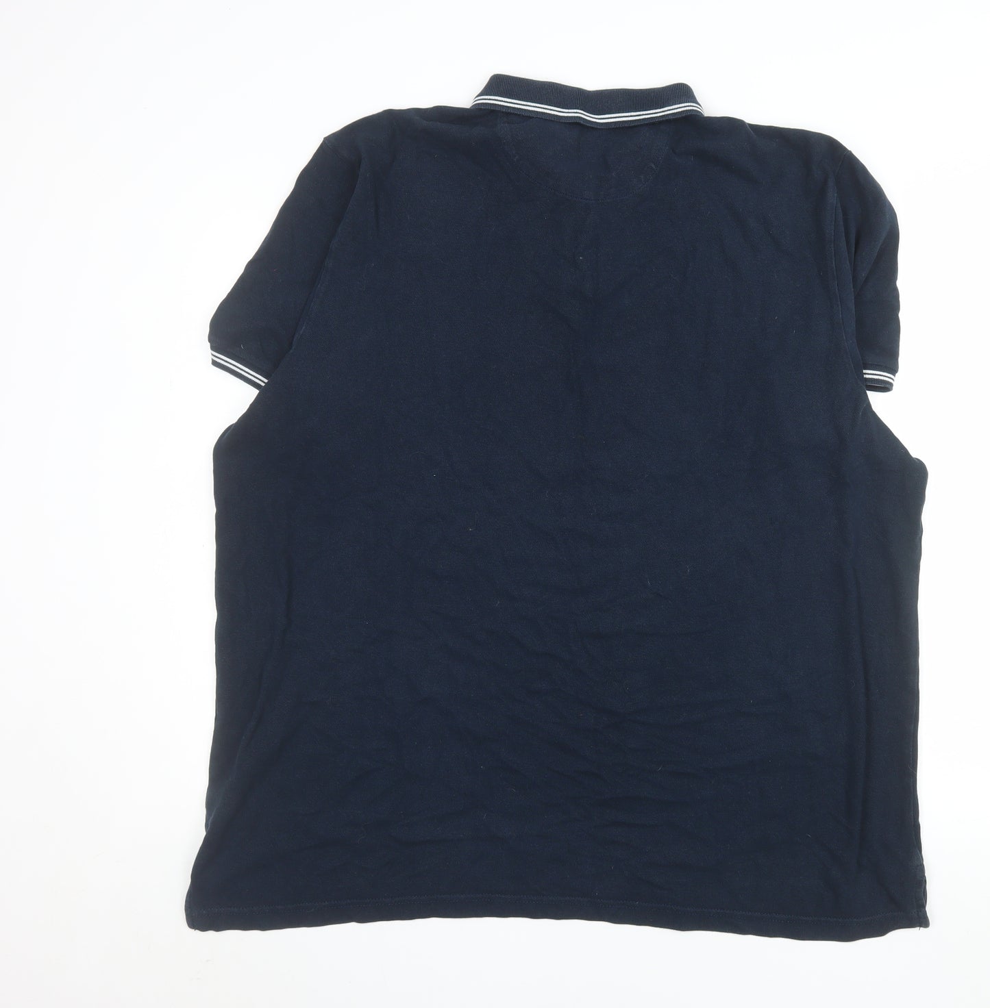 American Eagle Men’s Blue 2XL Cotton Polo Shirt Regular Fit