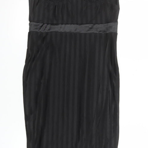 Saint Genies Women’s Black Lace Slip Dress Size 12 Party Wear