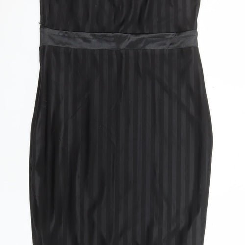 Saint Genies Women’s Black Lace Slip Dress Size 12 Party Wear