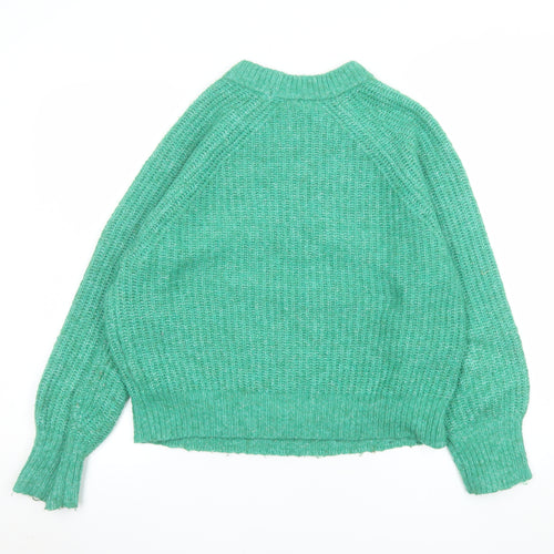 Joules Women’s Green Chunky Knit Crew Neck Jumper UK 10
