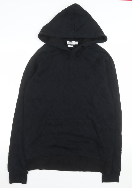Topman Men's Black Classic Pullover Hoodie Size M