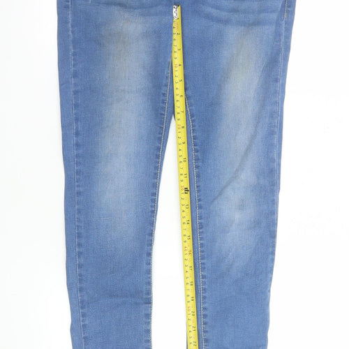 boohooMAN Men's Blue Skinny Denim Jeans Size 32 Regular Fit