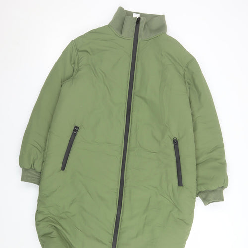 Violet Romance Women's Green Long Puffer Coat Size 12