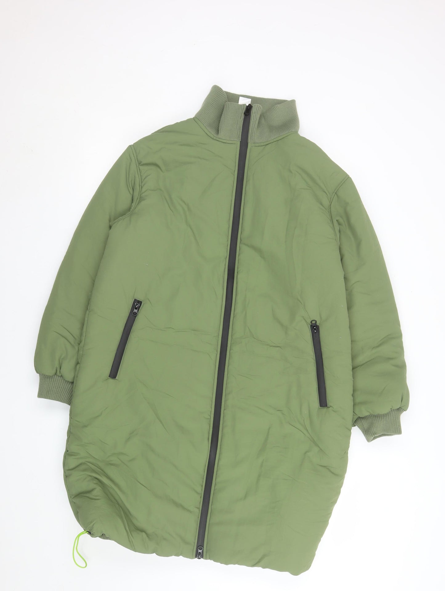 Violet Romance Women's Green Long Puffer Coat Size 12