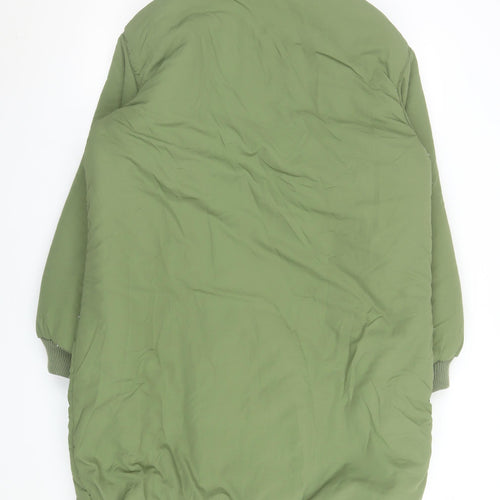 Violet Romance Women's Green Long Puffer Coat Size 12