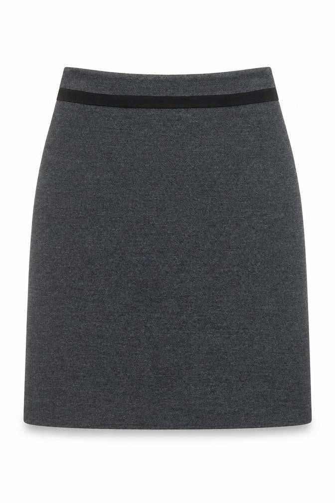 Marks and Spencer Womens Grey Pencil Skirt Size 10 Acrylic Blend