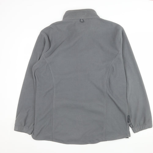 Mountainlife Men’s Grey Full Zip Fleece Jacket M Outdoor Hiking