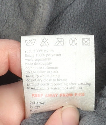 Mountainlife Men’s Grey Full Zip Fleece Jacket M Outdoor Hiking