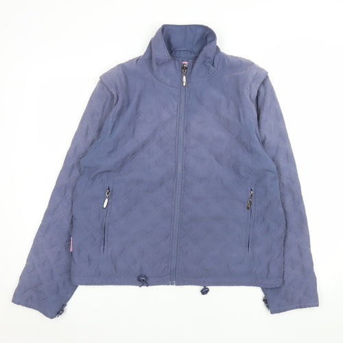 Joules Womens Blue Quilted Lightweight Jacket Size 14