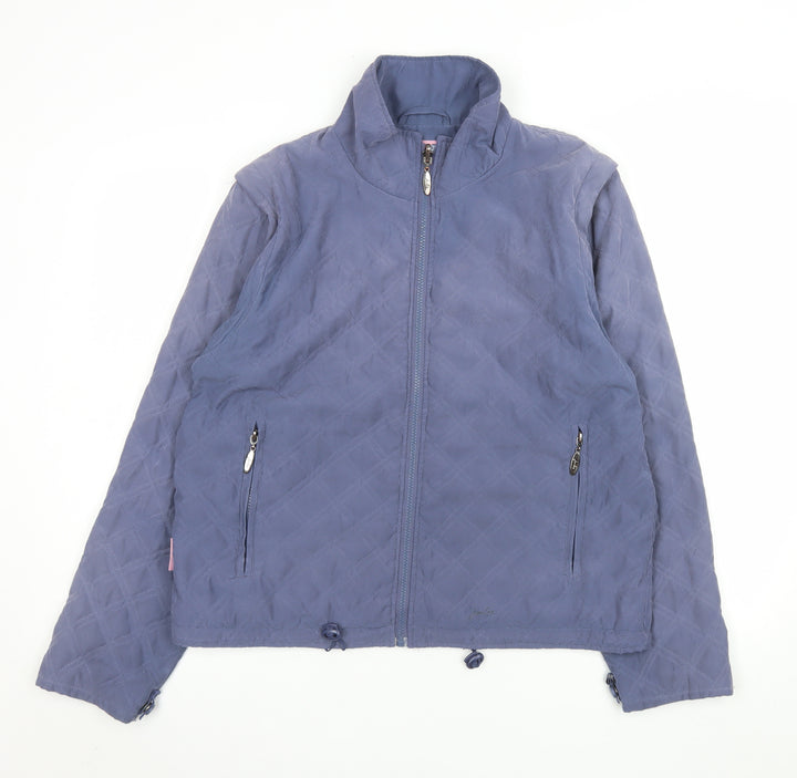 Joules Womens Blue Quilted Lightweight Jacket Size 14