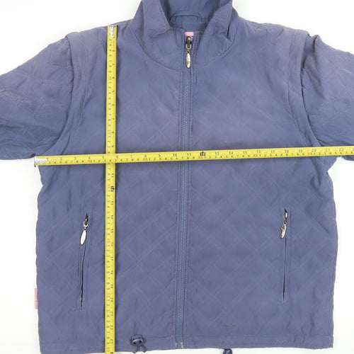 Joules Womens Blue Quilted Lightweight Jacket Size 14