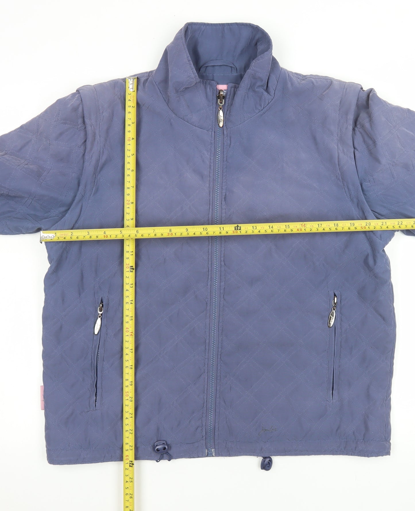 Joules Womens Blue Quilted Lightweight Jacket Size 14