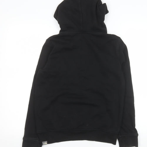The North Face Boys Black L Pullover Hoodie with Logo Print