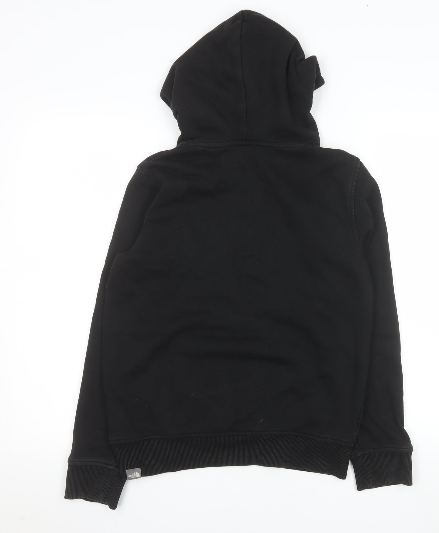 The North Face Boys Black L Pullover Hoodie with Logo Print