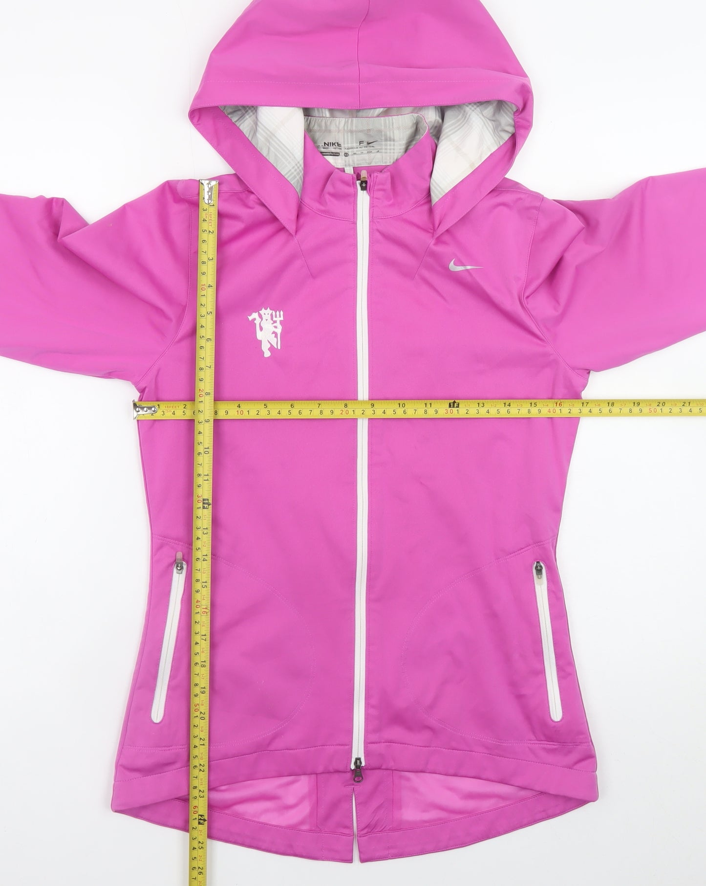 Nike Women's Pink XS Full Zip Hooded Lightweight Windbreaker Jacket