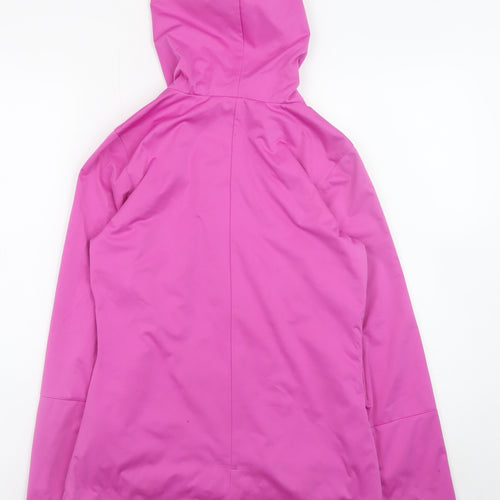 Nike Women's Pink XS Full Zip Hooded Lightweight Windbreaker Jacket