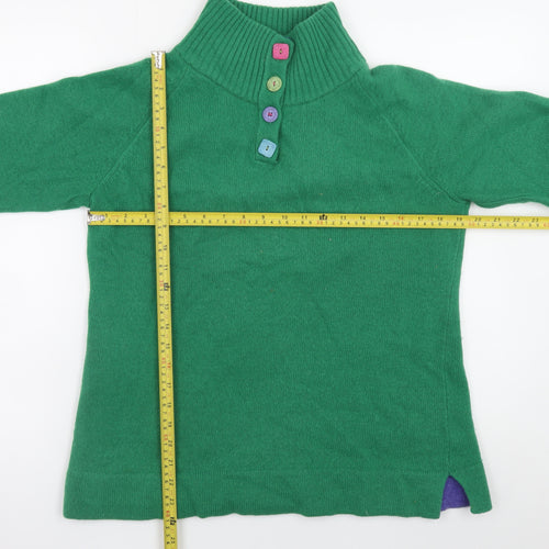 Mistral Women’s Green Lambswool Henley Jumper Size 16
