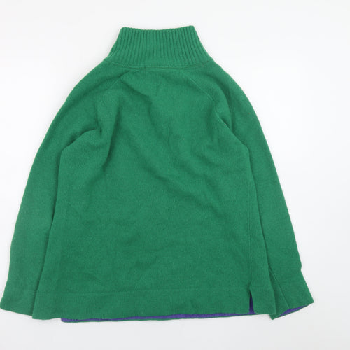 Mistral Women’s Green Lambswool Henley Jumper Size 16
