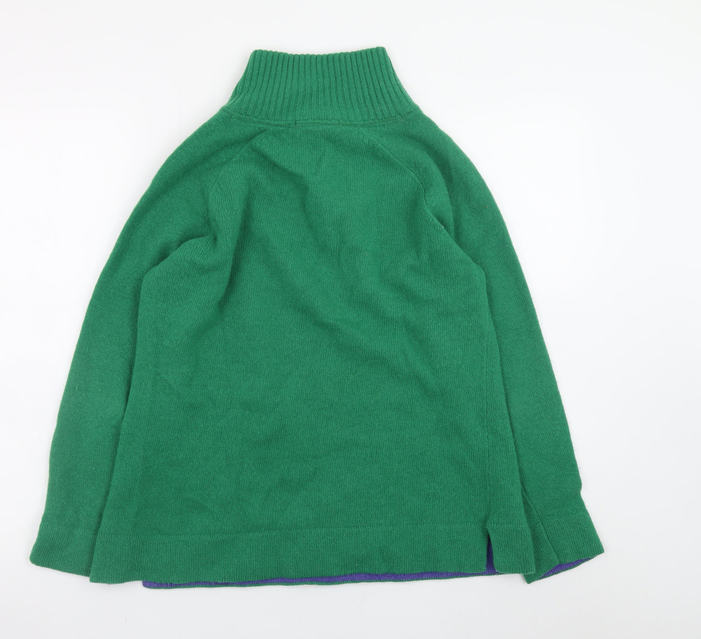 Mistral Women’s Green Lambswool Henley Jumper Size 16