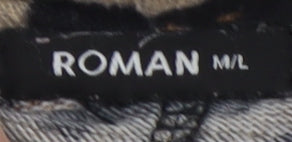 Roman Women Brown Leopard Roll Neck Relaxed Fit Jumper M