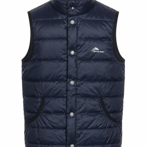 Active Spirit Men's Blue Puffer Waistcoat M Insulated Outdoor Vest