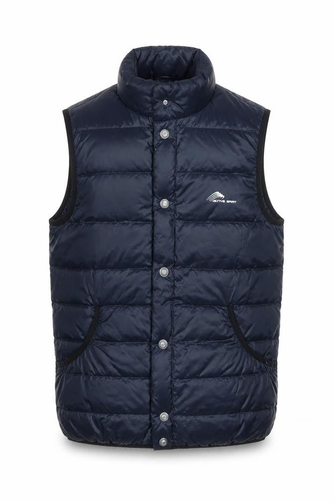 Active Spirit Men's Blue Puffer Waistcoat M Insulated Outdoor Vest