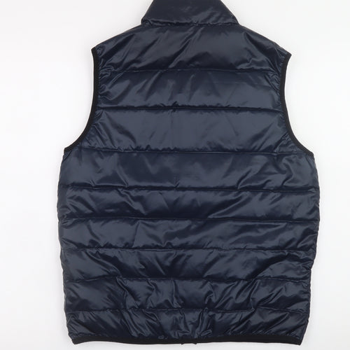 Active Spirit Men's Blue Puffer Waistcoat M Insulated Outdoor Vest
