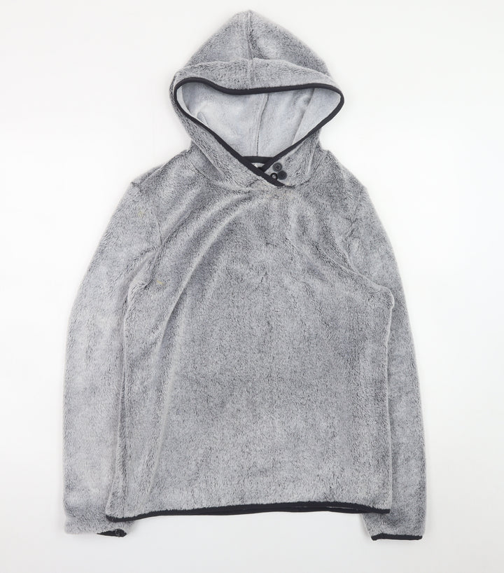 Equestrian Women Grey Fleece Pullover Hoodie Size 8/10