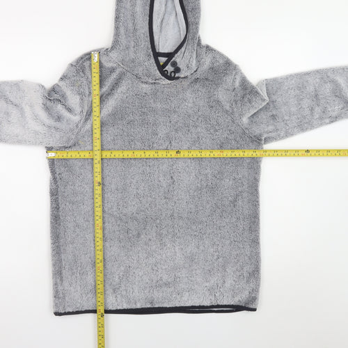 Equestrian Women Grey Fleece Pullover Hoodie Size 8/10