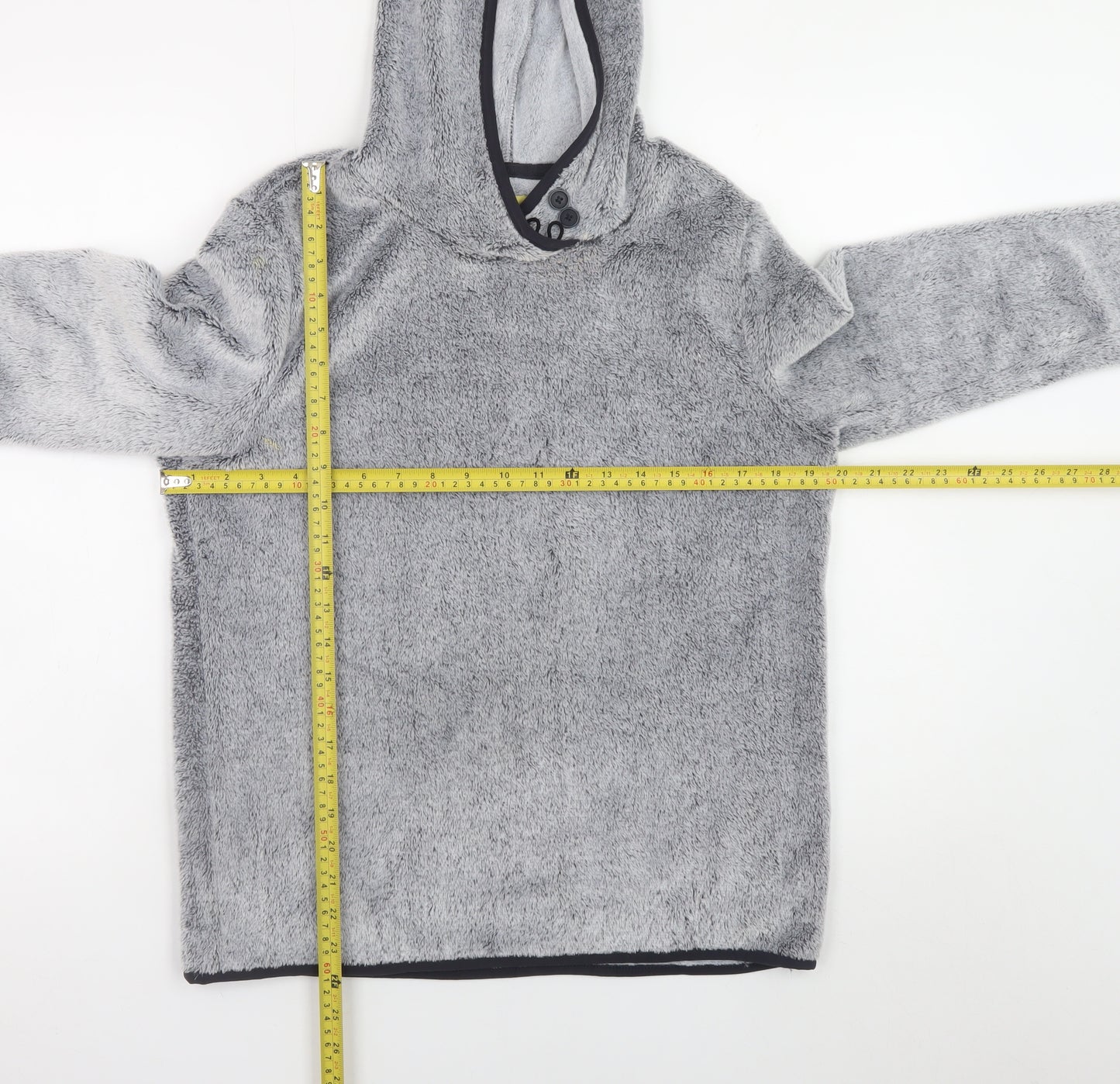 Equestrian Women Grey Fleece Pullover Hoodie Size 8/10