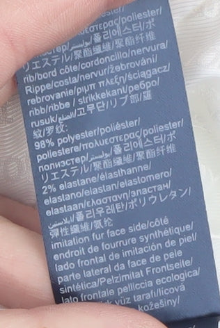 Tommy Jeans Womens White Hooded Puffer Jacket Size S Regular Fit