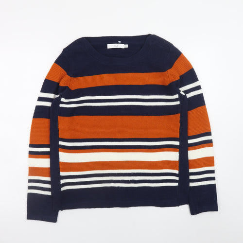 Isle Women’s Multicoloured Striped Knit Jumper Size S 10-12